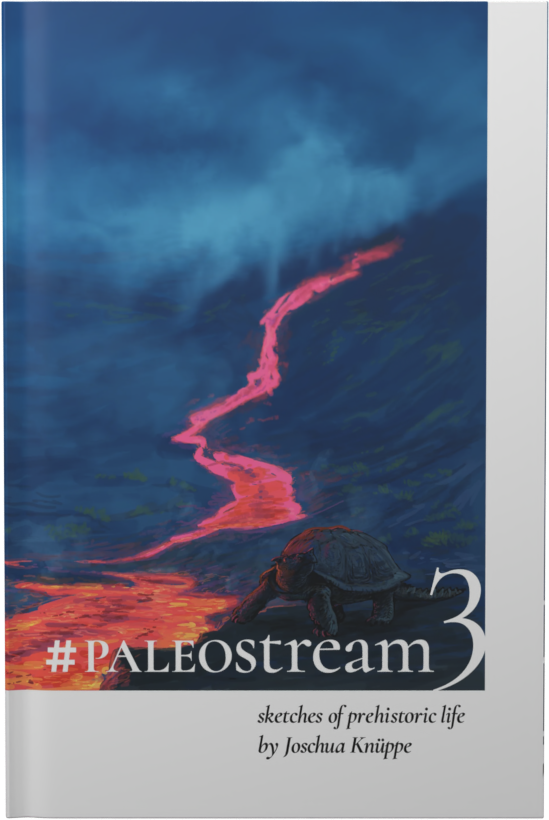 The #Paleostream 3 hardcover, standing
